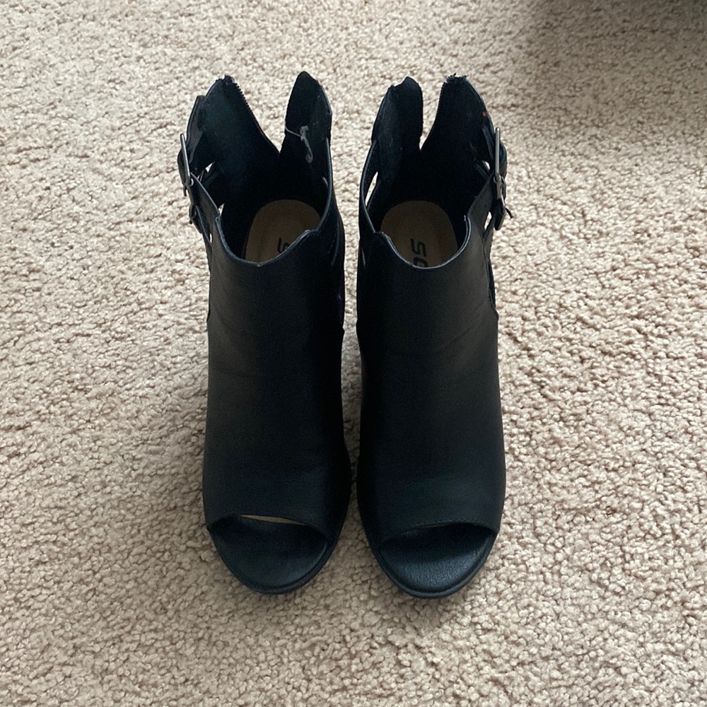 Black Booty Heels
